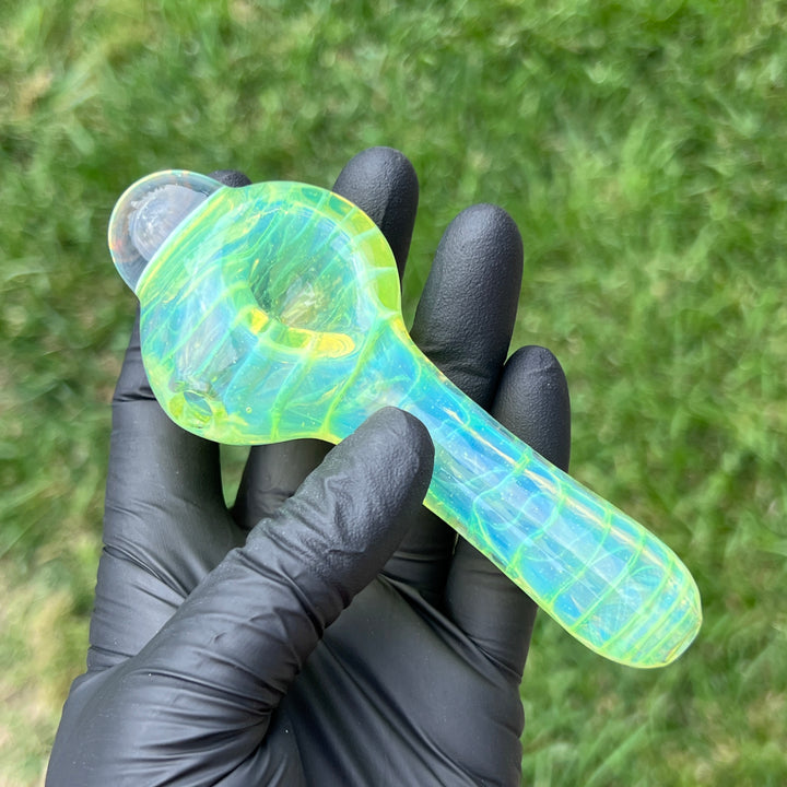 Sylme Green Coil Glass Pipe Glass Pipe Schutz Glass   