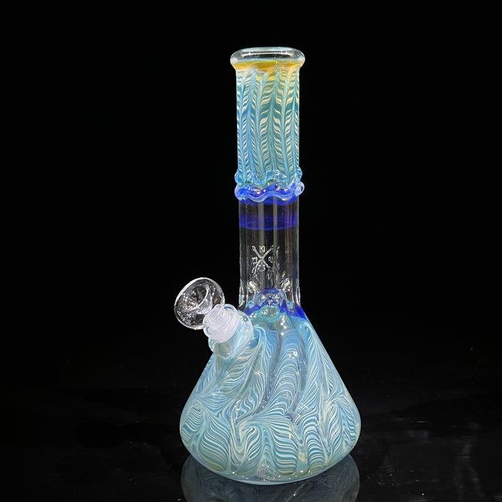 10.5" Color Rake Beaker Bong Glass Pipe Mary Jane's Glass   