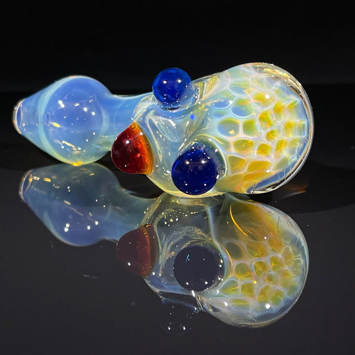 Fumed Honeycomb Spoon Glass Pipe Catfish Glass