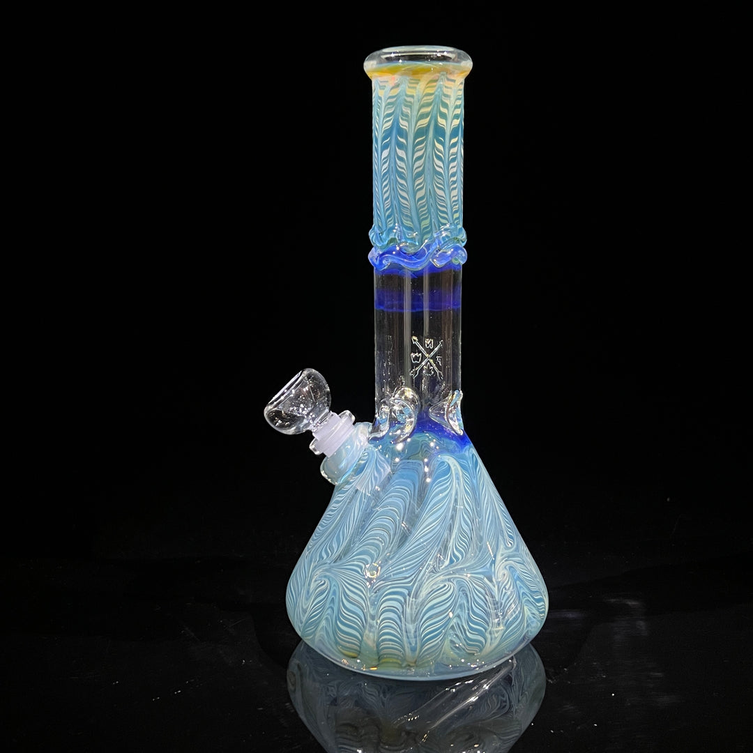 10.5" Color Rake Beaker Bong Glass Pipe Mary Jane's Glass   