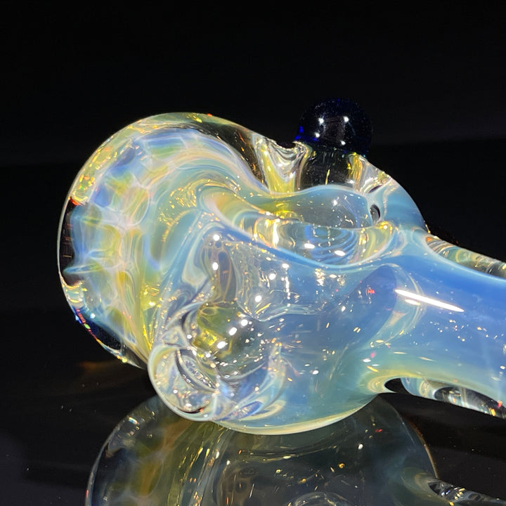 Fumed Honeycomb Spoon Glass Pipe Catfish Glass