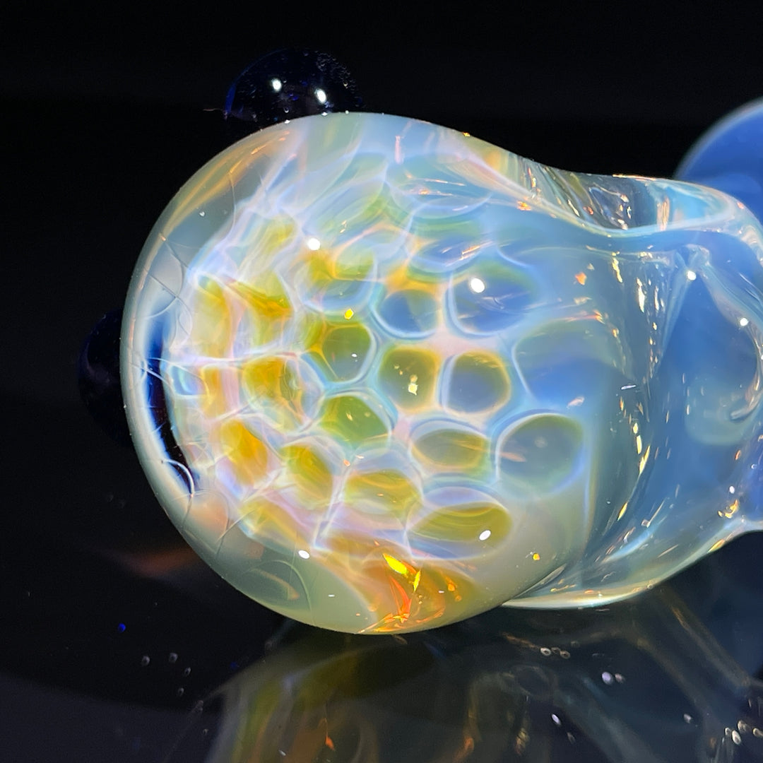 Fumed Honeycomb Spoon Glass Pipe Catfish Glass