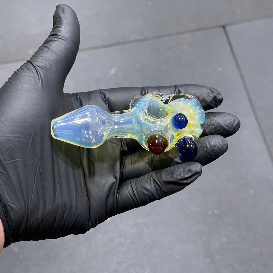 Fumed Honeycomb Spoon Glass Pipe Catfish Glass