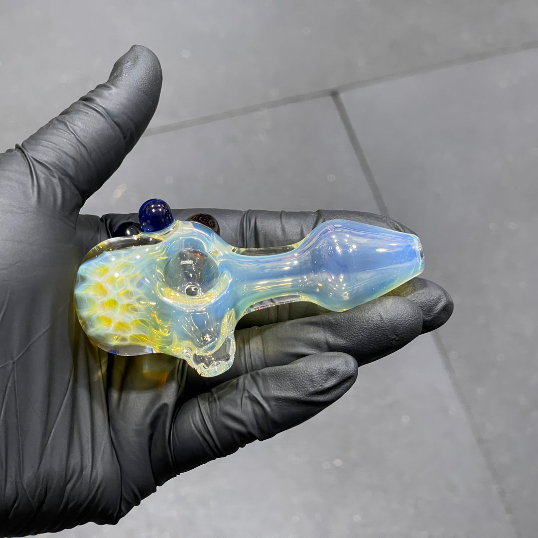 Fumed Honeycomb Spoon Glass Pipe Catfish Glass