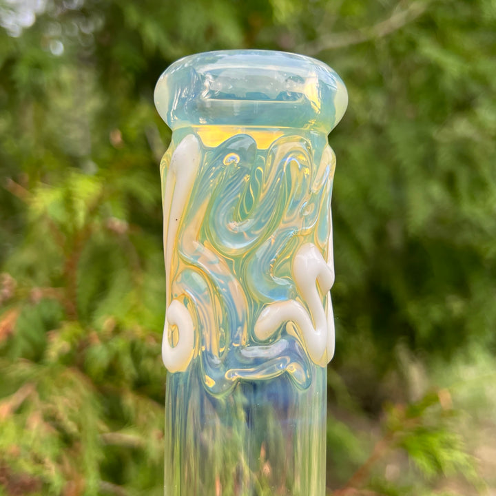 10" Color Squiggle Beaker Bong Glass Pipe Mary Jane's Glass   