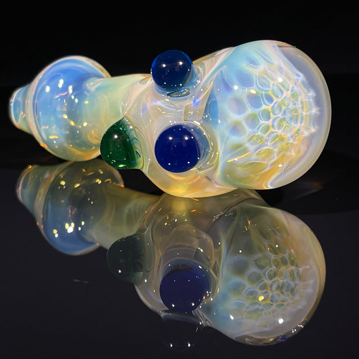 Fumed Honeycomb Spoon Glass Pipe Catfish Glass