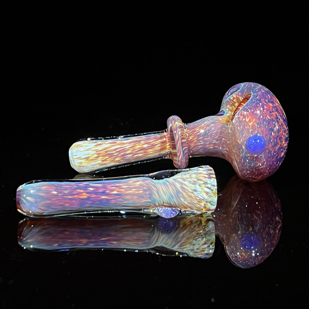 Thick Striking Purple Pipe & Chillum Combo Glass Pipe Chuck Glass