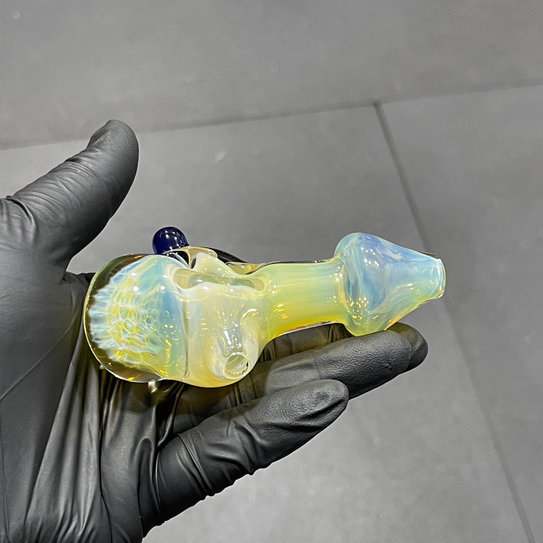 Fumed Honeycomb Spoon Glass Pipe Catfish Glass