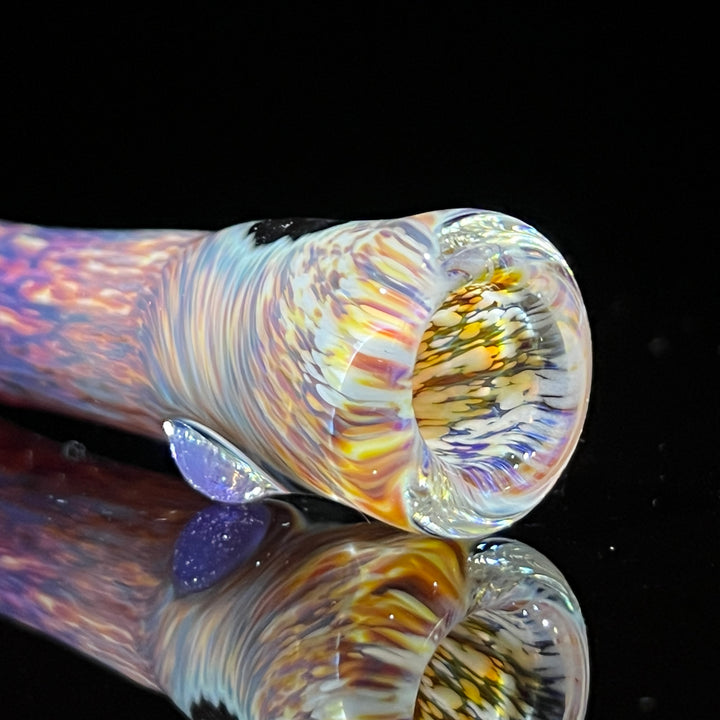 Thick Striking Purple Pipe & Chillum Combo Glass Pipe Chuck Glass