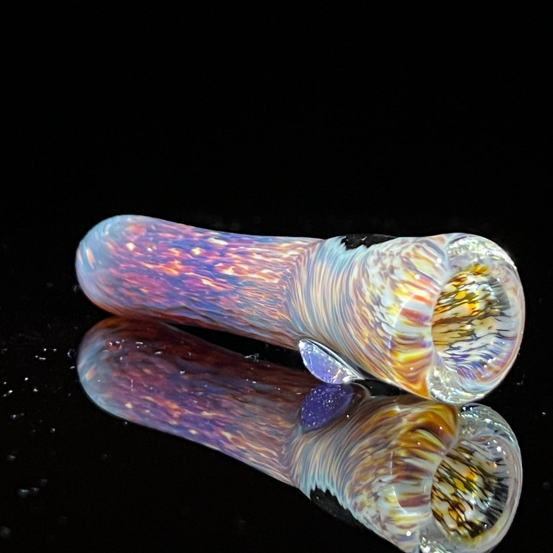 Thick Striking Purple Pipe & Chillum Combo Glass Pipe Chuck Glass