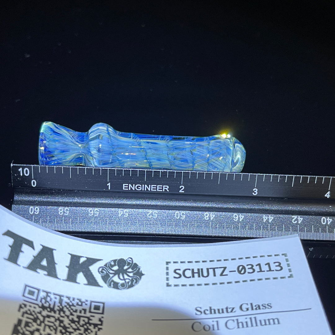 Coil Chillum Glass Pipe Schutz Glass   