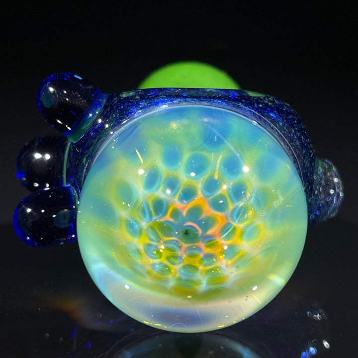 Frit Honeycomb Spoon Glass Pipe Catfish Glass