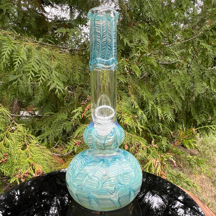 11" Double Bubble Color Rake Bong Glass Pipe Mary Jane's Glass   