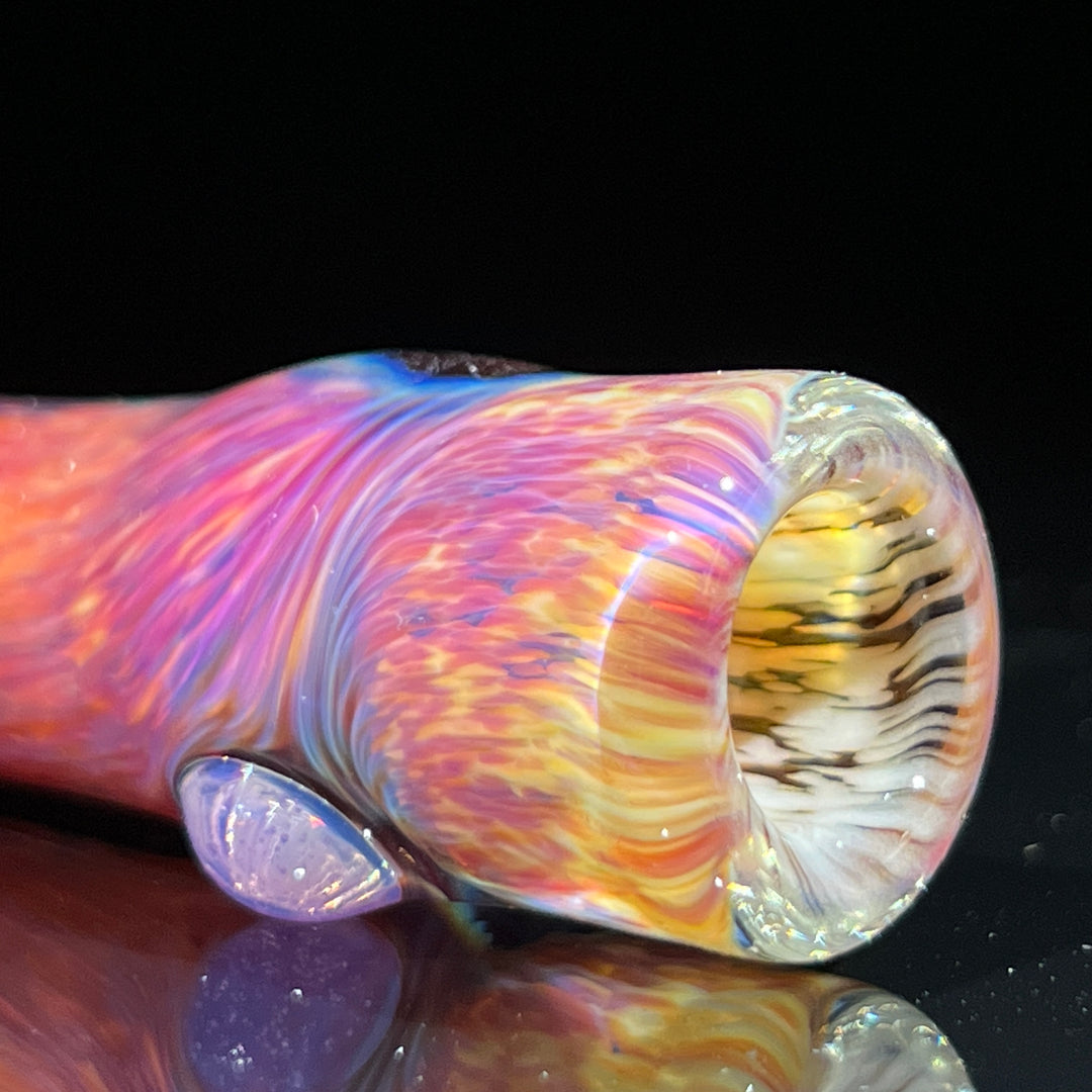 Thick Striking Purple Chillum & Case Combo Glass Pipe Chuck Glass