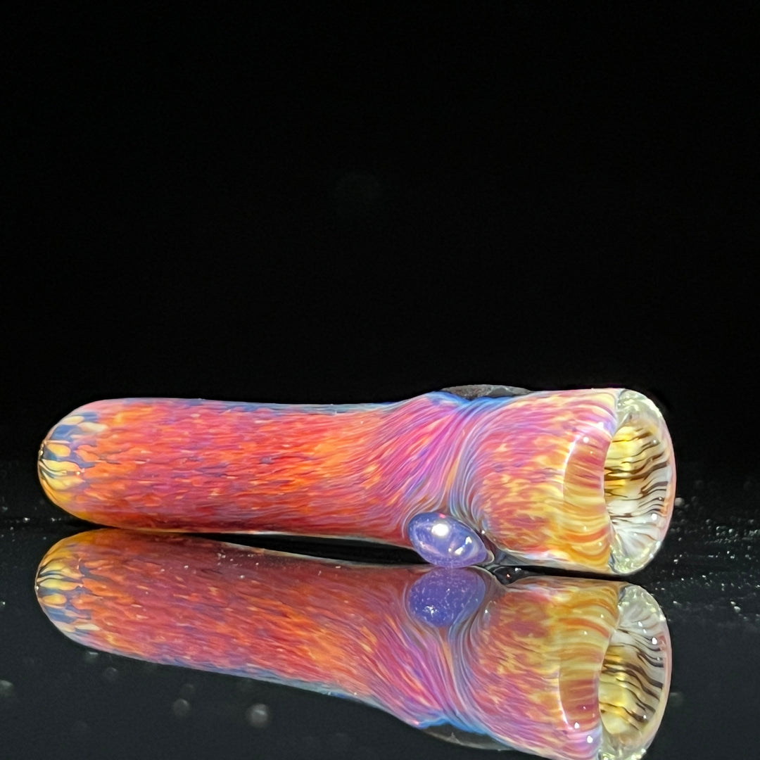 Thick Striking Purple Chillum & Case Combo Glass Pipe Chuck Glass