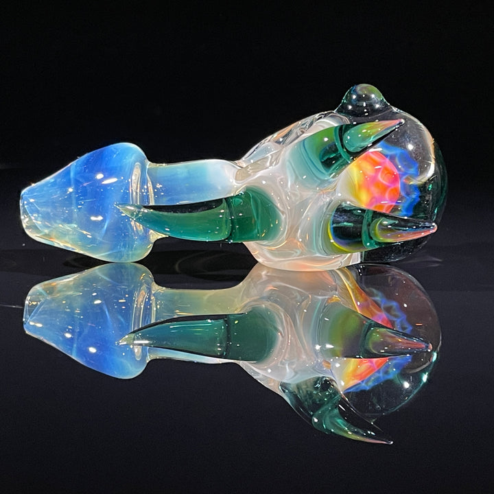 Horned Fume Honeycomb Spoon Glass Pipe Catfish Glass