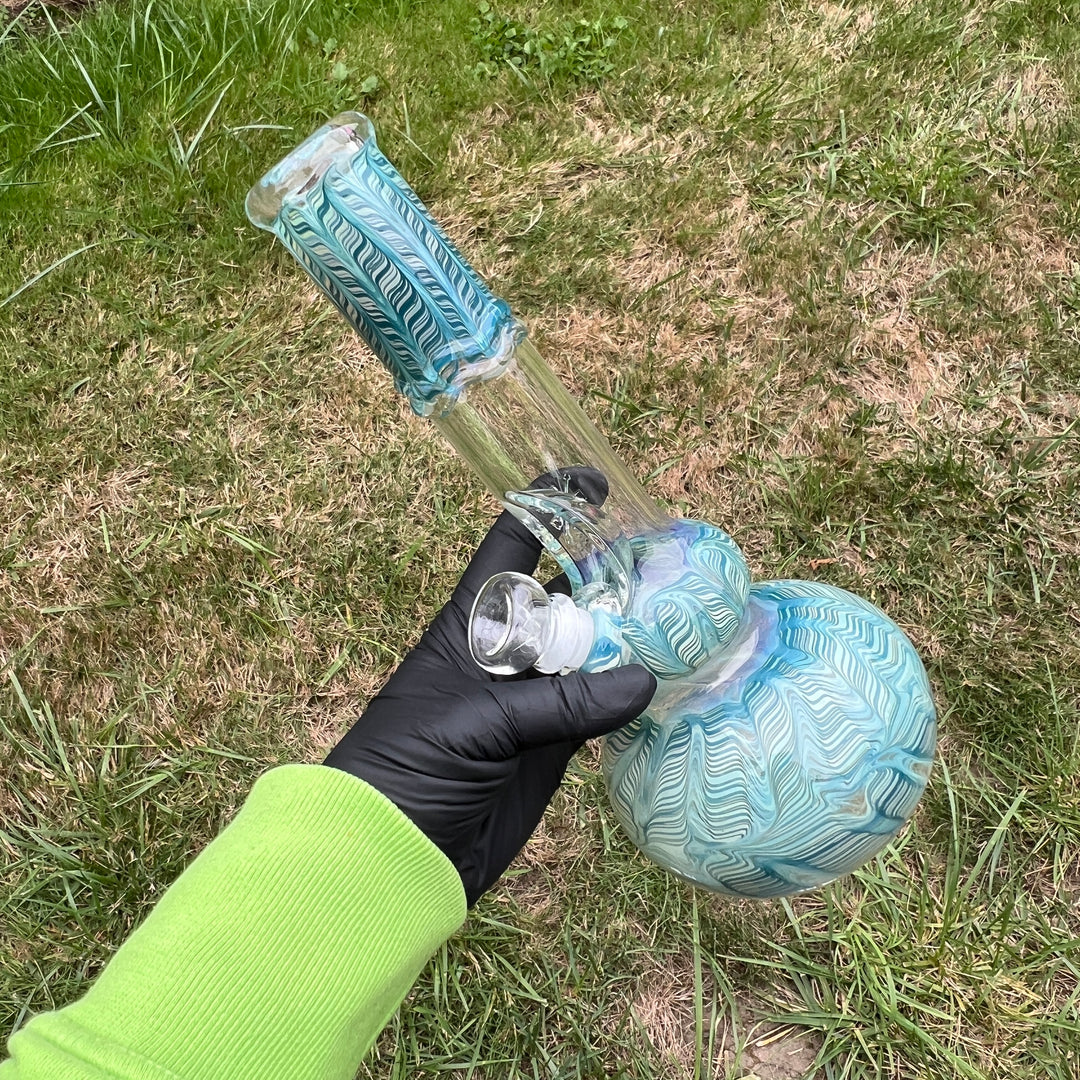 11" Double Bubble Color Rake Bong Glass Pipe Mary Jane's Glass   