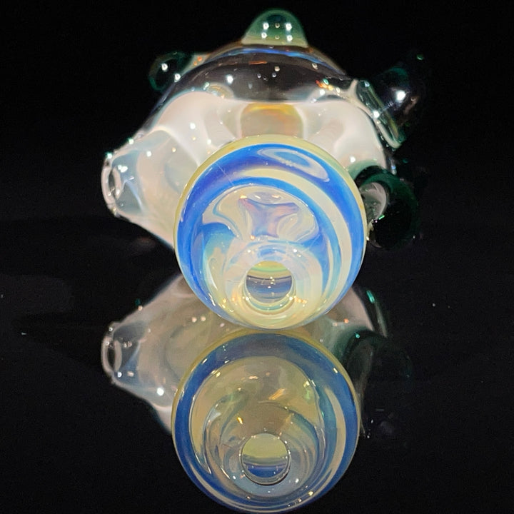 Horned Fume Honeycomb Spoon Glass Pipe Catfish Glass