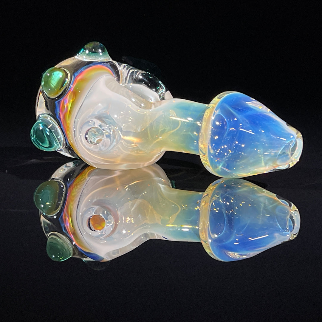 Horned Fume Honeycomb Spoon Glass Pipe Catfish Glass