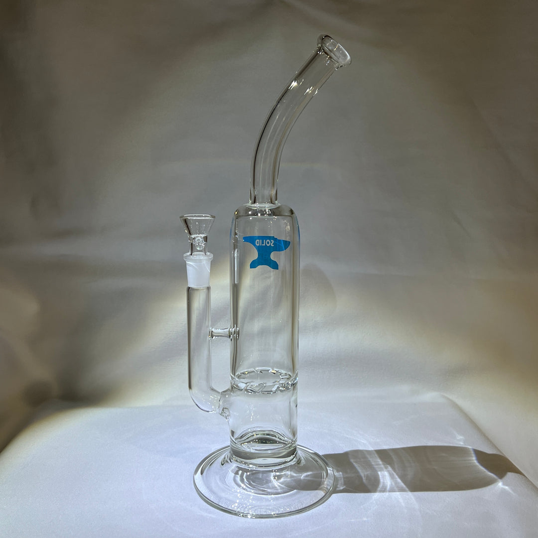 Solid Glass 12" Tornado Bubbler Glass Pipe Solid Glass   