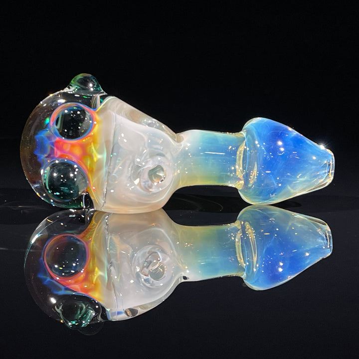 Horned Fume Honeycomb Spoon Glass Pipe Catfish Glass