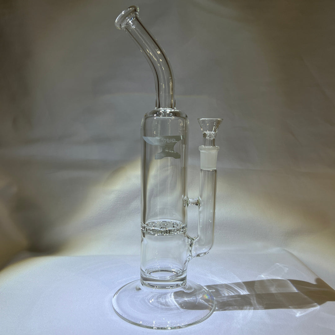 Solid Glass 12" Star Bubbler Glass Pipe Solid Glass   