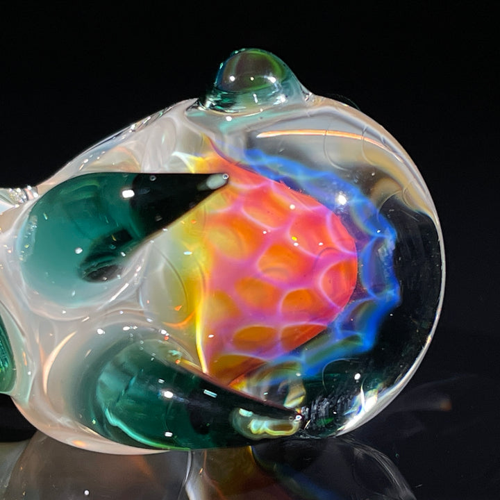 Horned Fume Honeycomb Spoon Glass Pipe Catfish Glass