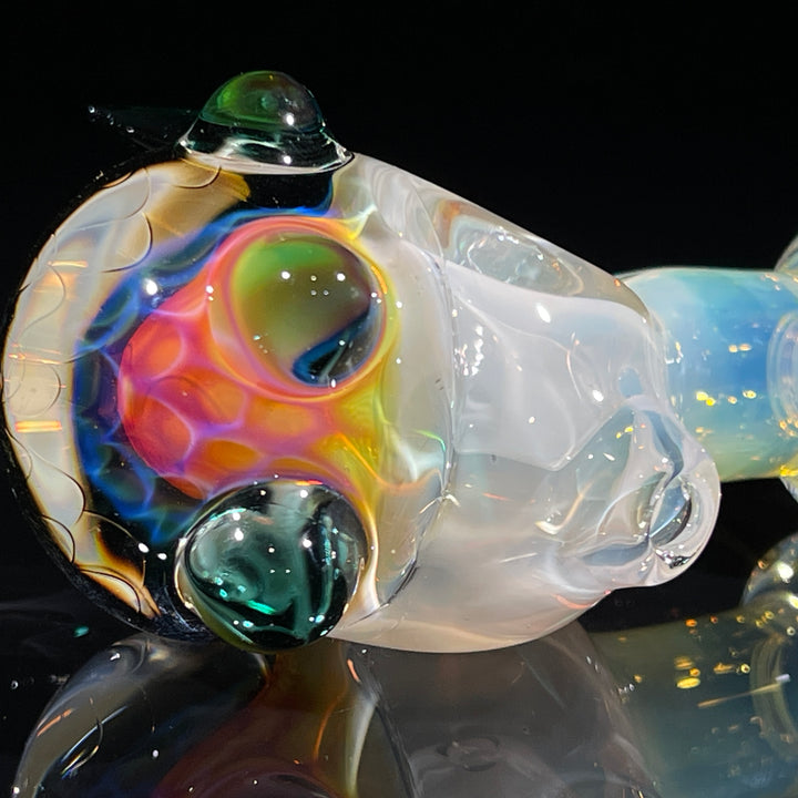 Horned Fume Honeycomb Spoon Glass Pipe Catfish Glass