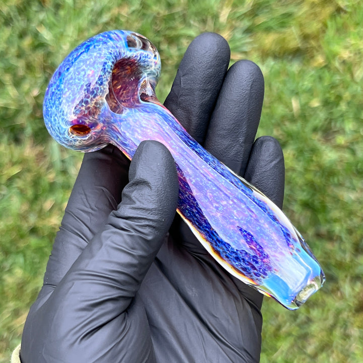 Purple Nebula Space Dust Pipe Glass Pipe Tako Glass   