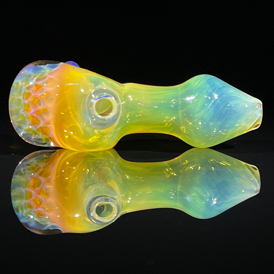 Fumed Honeycomb Spoon Glass Pipe Catfish Glass