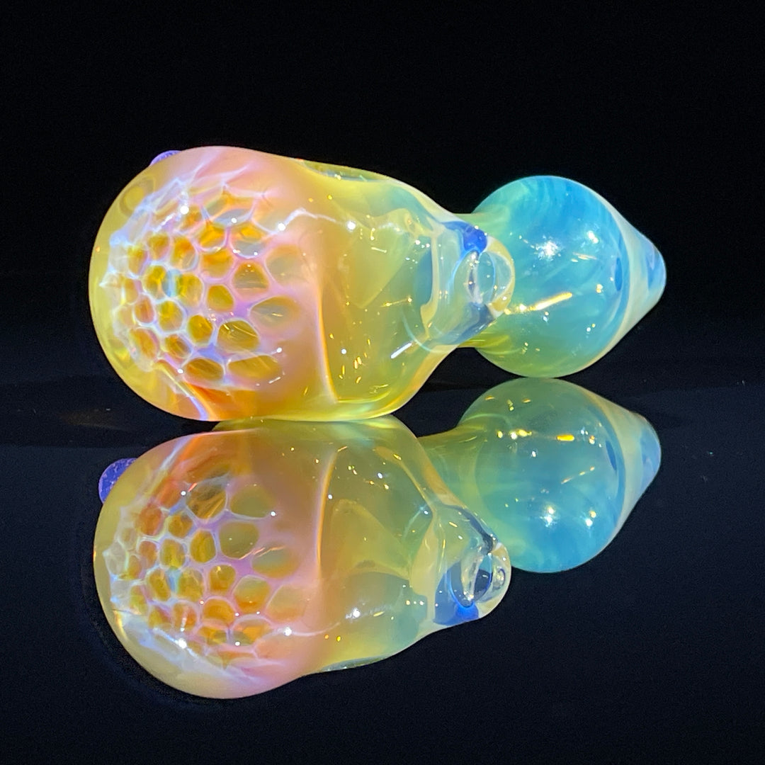 Fumed Honeycomb Spoon Glass Pipe Catfish Glass