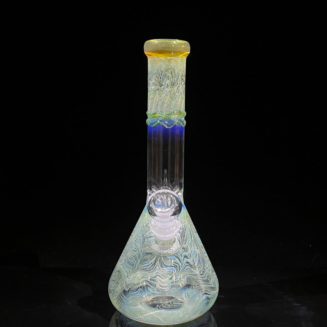 9.5" Color Rake Beaker Bong Glass Pipe Mary Jane's Glass   