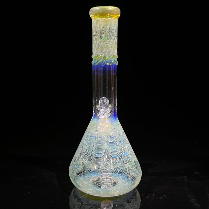 9.5" Color Rake Beaker Bong Glass Pipe Mary Jane's Glass   