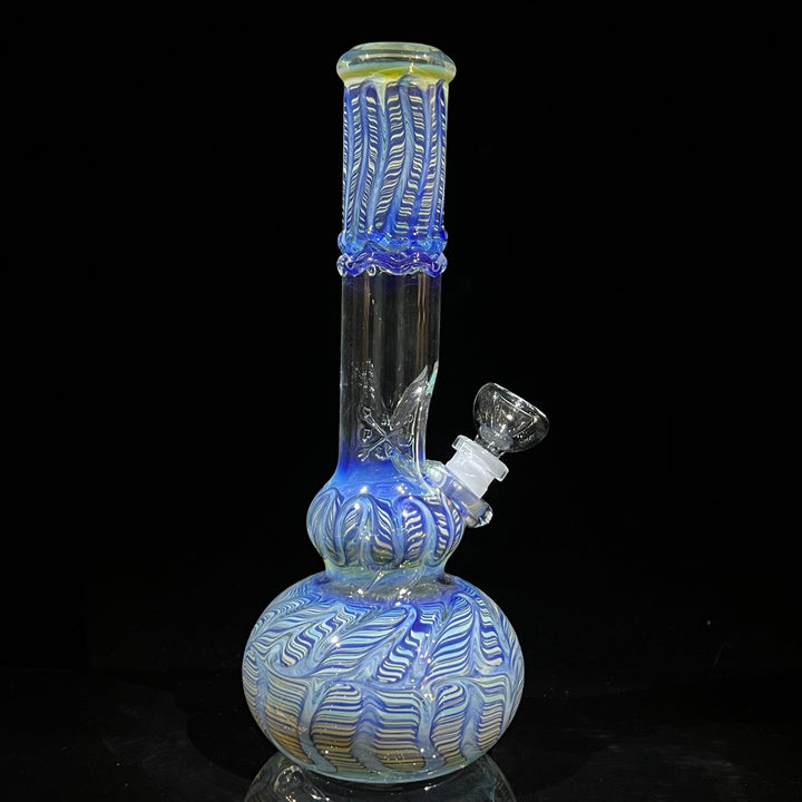 11" Double Bubble Color Rake Bong Glass Pipe Mary Jane's Glass   