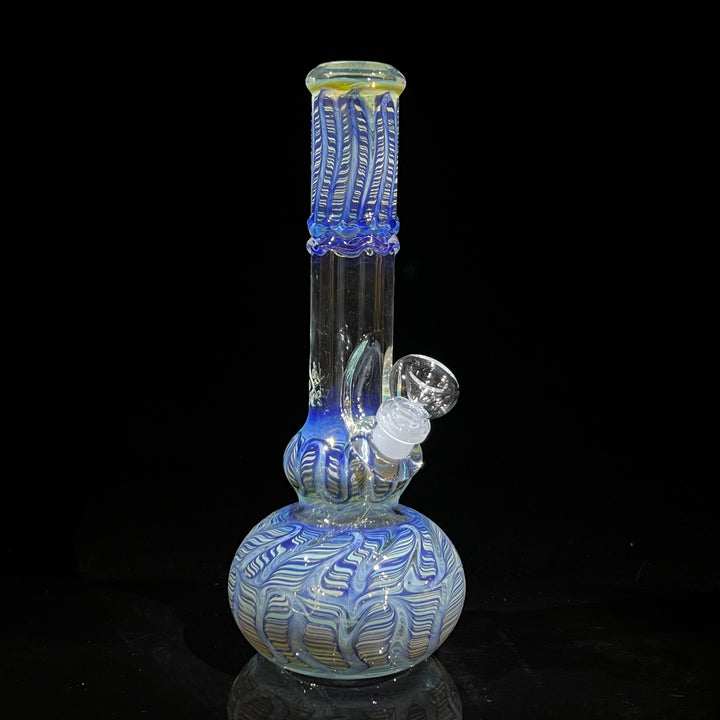 11" Double Bubble Color Rake Bong Glass Pipe Mary Jane's Glass   