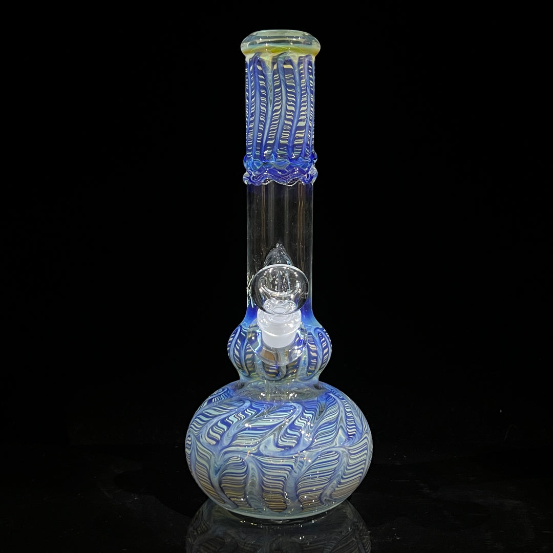 11" Double Bubble Color Rake Bong Glass Pipe Mary Jane's Glass   