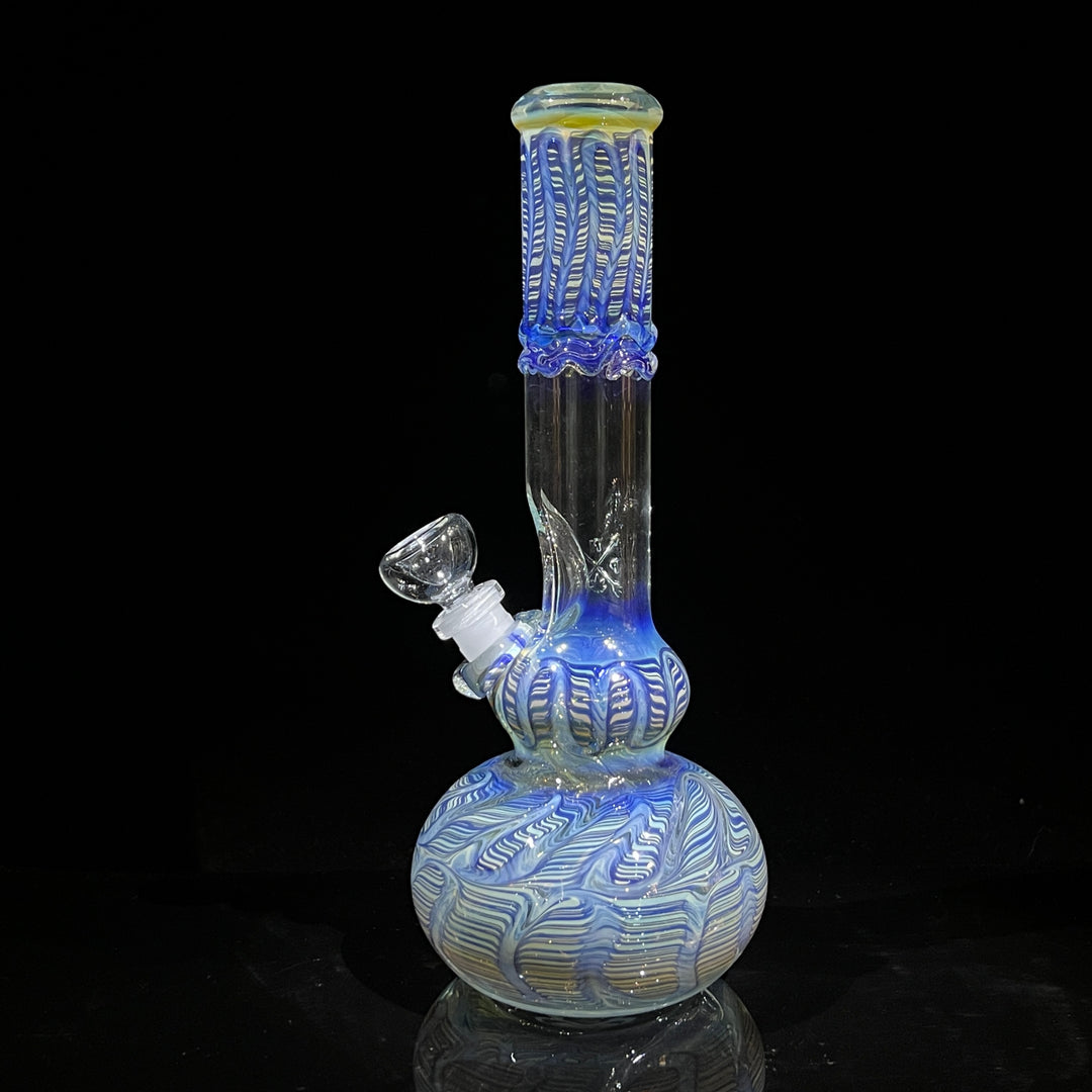 11" Double Bubble Color Rake Bong Glass Pipe Mary Jane's Glass   