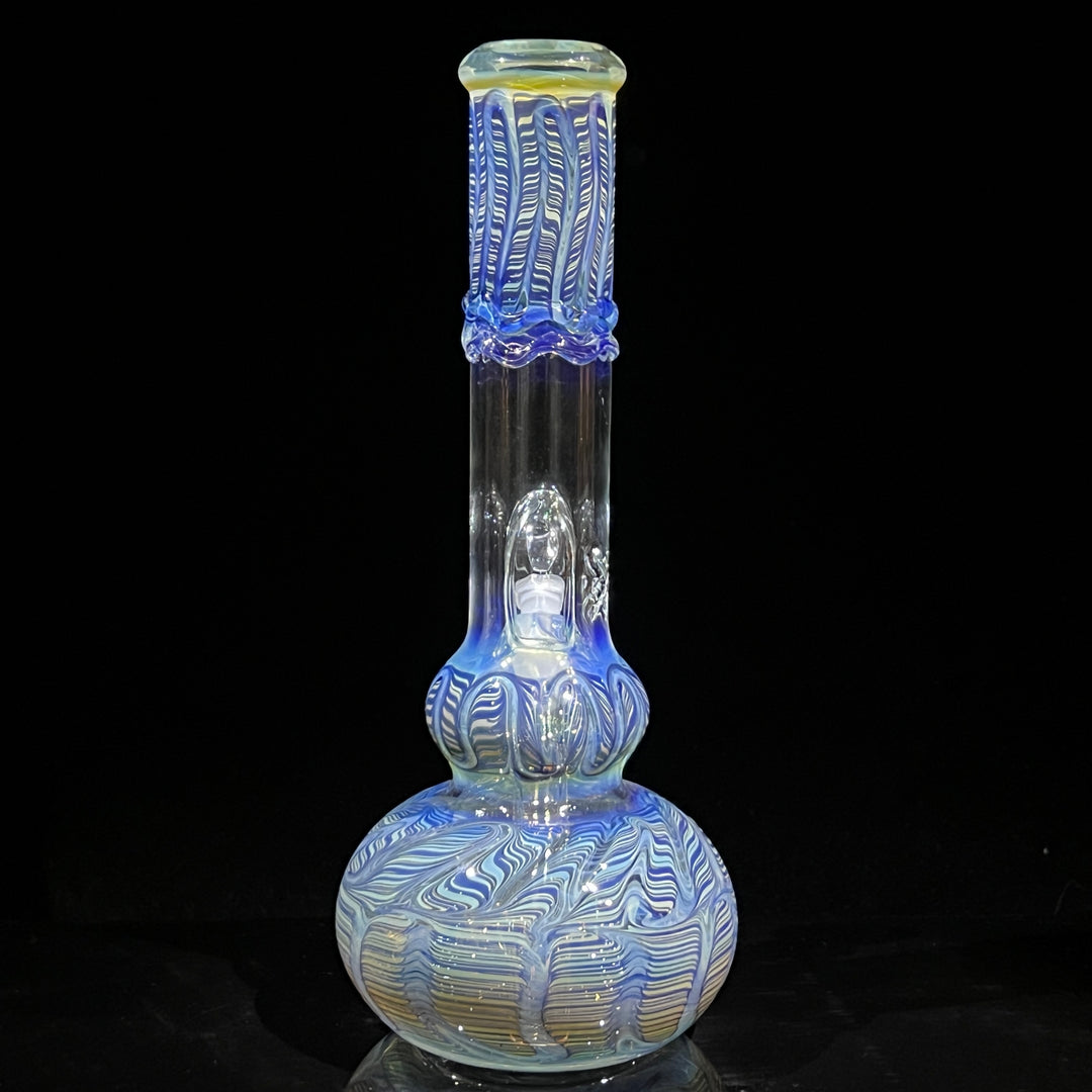 11" Double Bubble Color Rake Bong Glass Pipe Mary Jane's Glass   