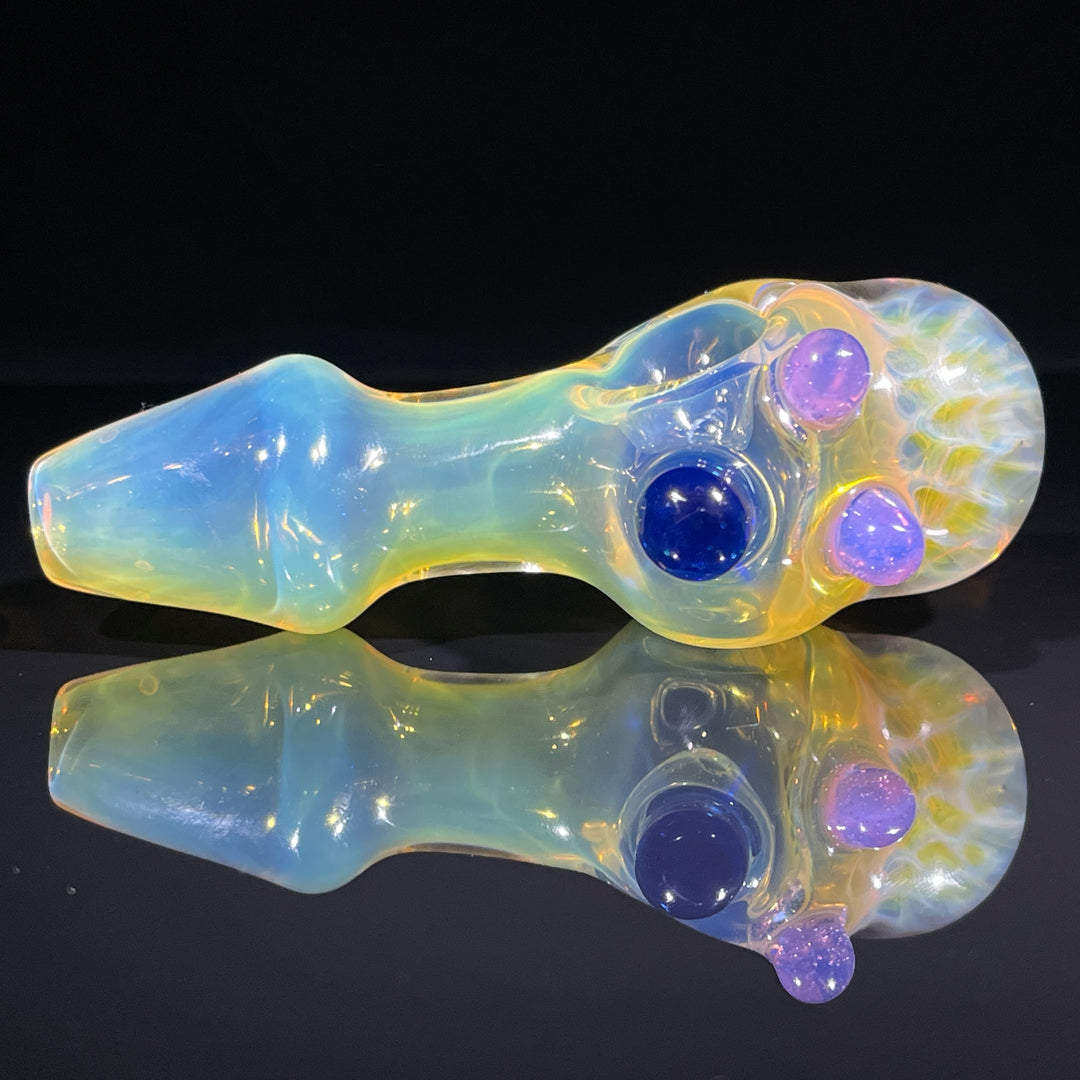 Fumed Honeycomb Spoon Glass Pipe Catfish Glass