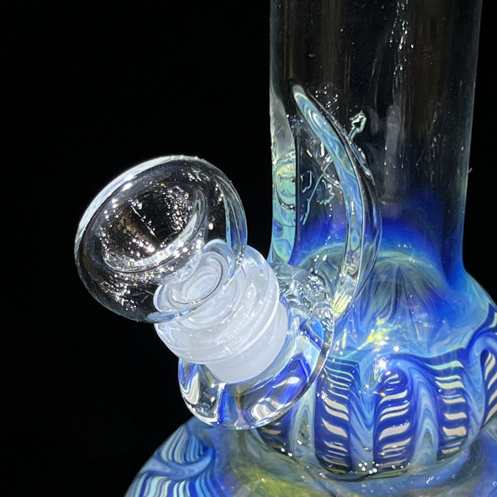 11" Double Bubble Color Rake Bong Glass Pipe Mary Jane's Glass   