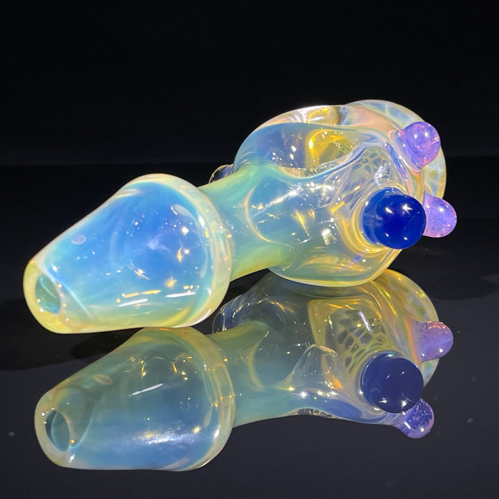 Fumed Honeycomb Spoon Glass Pipe Catfish Glass