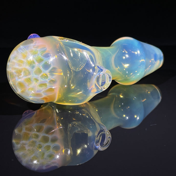 Fumed Honeycomb Spoon Glass Pipe Catfish Glass