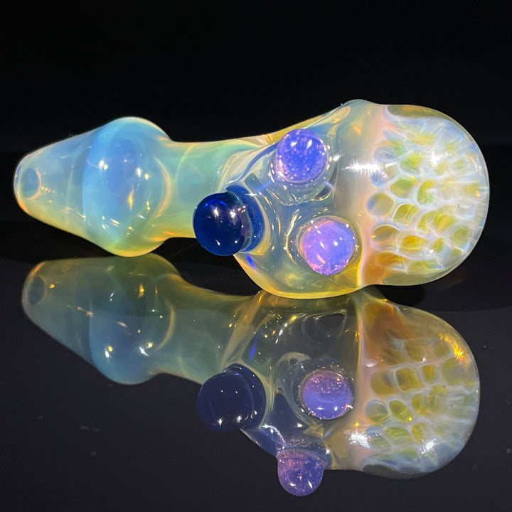 Fumed Honeycomb Spoon Glass Pipe Catfish Glass