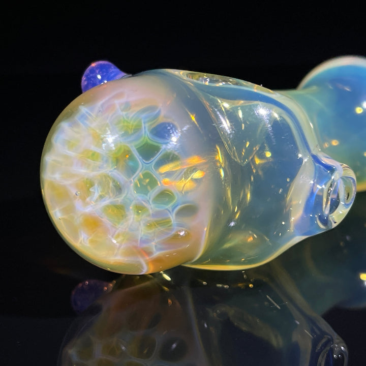 Fumed Honeycomb Spoon Glass Pipe Catfish Glass