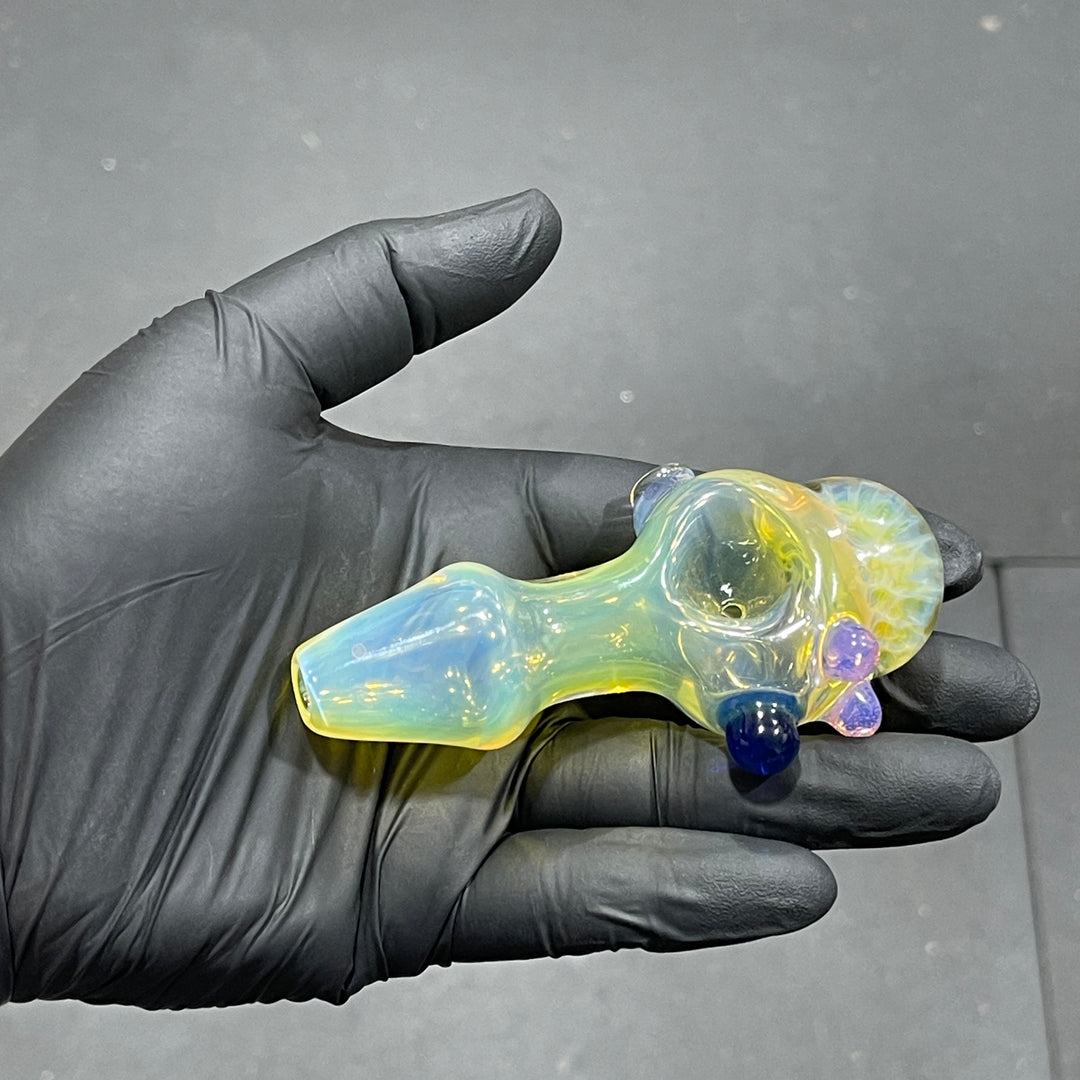 Fumed Honeycomb Spoon Glass Pipe Catfish Glass