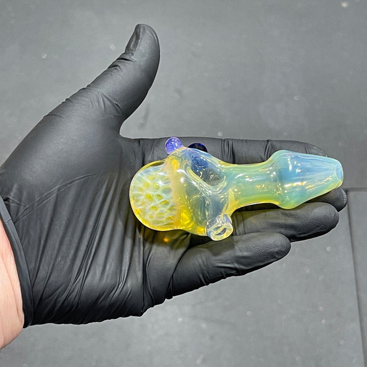 Fumed Honeycomb Spoon Glass Pipe Catfish Glass