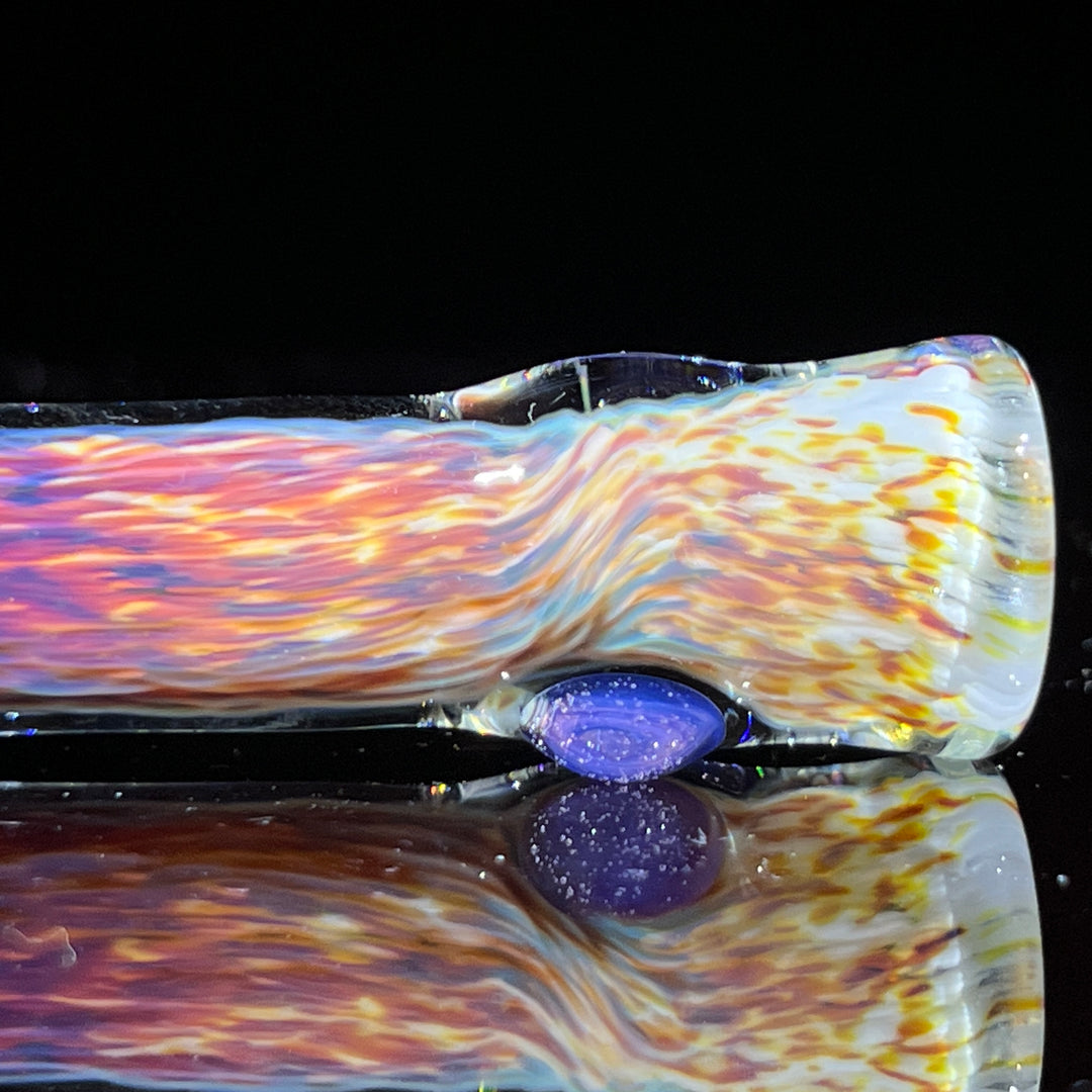 Thick Striking Purple Chillum + Case Combo Glass Pipe Chuck Glass