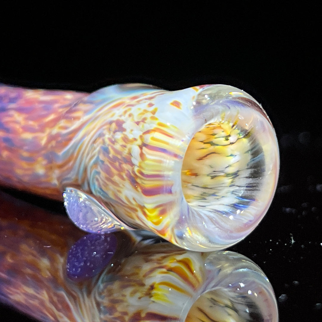 Thick Striking Purple Chillum + Case Combo Glass Pipe Chuck Glass