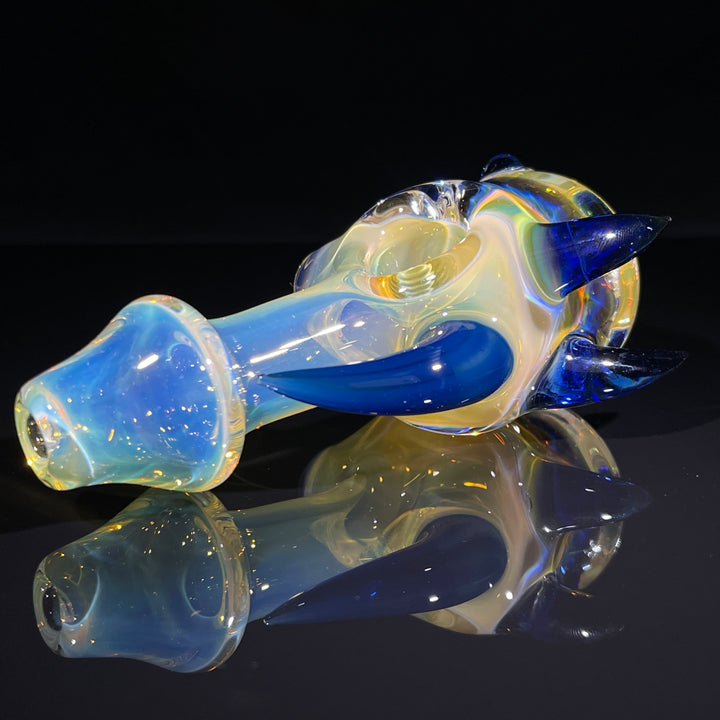 Horned Fume Honeycomb Spoon Glass Pipe Catfish Glass