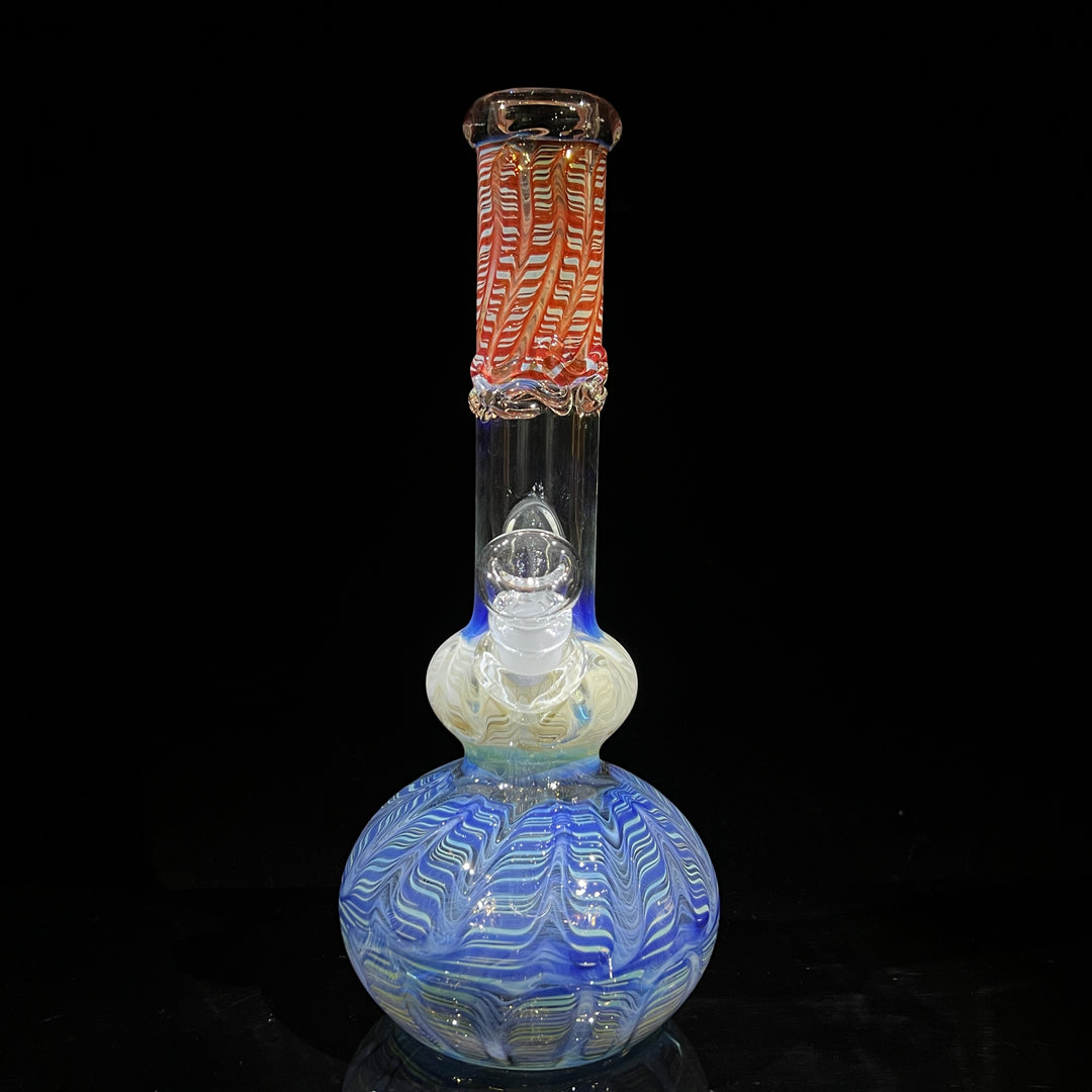 11.5" Double Bubble Color Rake Bong Glass Pipe Mary Jane's Glass   